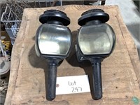2 Vintage Carriage Lamps