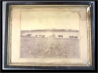 FRAMED 1870'S PICTURE - THE PHONEX RANCH - ARIZONA