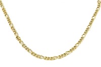 ANTIQUE 9K YELLOW GOLD CHAIN NECKLACE, 25g