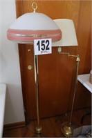 (2) Floor Lamps (1 Has a Glass Shade)(R2)