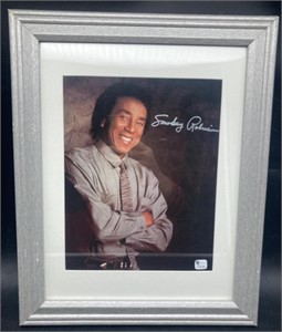 (I) Smokey Robinson signed 8x10 photo framed