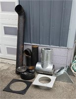 Lg Selection of 6" Stove Pipe, 90's, Adapters,