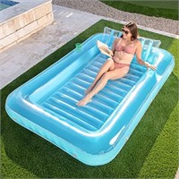 Sloosh Inflatable Tanning Pool Lounge Float, 85" x