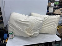 Two jumbo bed pillows 19.5 x 26.5 x 1.5 in