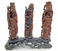 Antique Chinese Carved Wood Figures