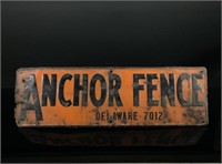 Anchor Fence Delaware sign