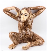Lifesize Ceramic Chimpanzee