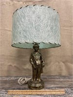 Davey Crockett lamp w/ fiberglass shade