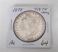 1878 7/8 T F Strong Morgan Silver Dollar