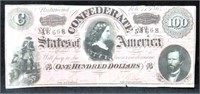 1864 CONFEDERATE $100 "LUCY PICKENS" NOTE -