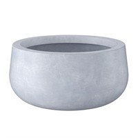 Kante 19.6" Dia Round Concrete Planter, Outdoor In