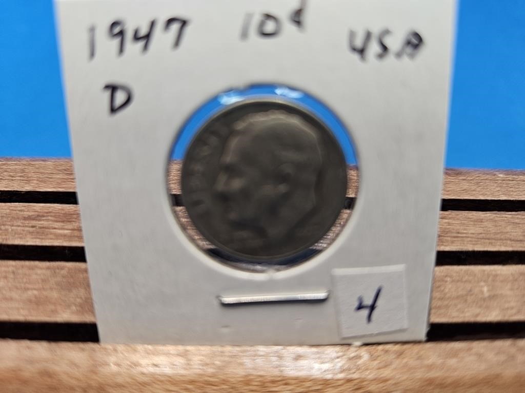 1947 D ROOSEVELT USA DIME