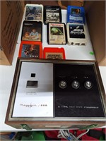 Lot of 8 tracks and player