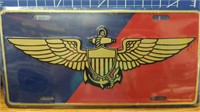 US Marine aviator USA made license plate tag