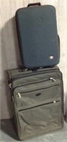 Green luggage pieces
