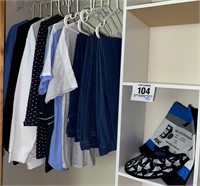 Assorted women's clothes XL & XXL w/ visor & bag