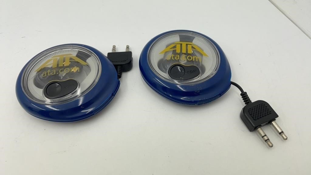 ATA  Airline Two Pairs Earbuds