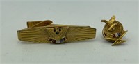 Fraternal Order of Eagles Tie Clip and Lapel