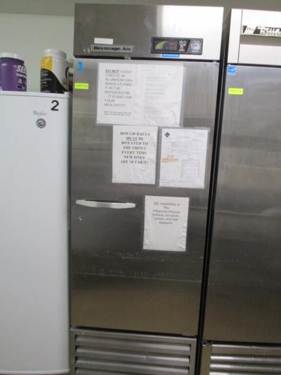 BEVERAGE-AIR COMMERCIAL SS REFRIGERATOR/FREEZER