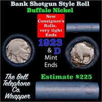 Buffalo Nickel Shotgun Roll in Old Bank Style 'Bel