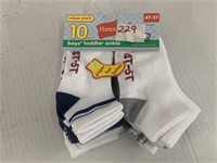 New hanes 10 pairs of toddler socks