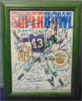 Super Bowl III Full Program signed by the NYJets