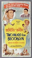 1940's "2 Mugs From Brooklyn" 3 Sheet Movie Poster