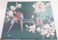 Large Painting of Parrots