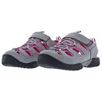 Eddie Bauer Girl's 13 Closed Toe Sandal, Grey and