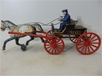 Old Cast Iron Horse and Buggy