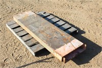 (2) Steel U-Channels, Approx 18"x64"