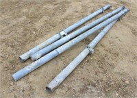 (4) 4"x 11FT Galvanized Chain Link Post