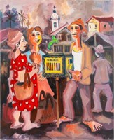 J.B. Da Silva "O' Homem da Realeivo" Oil on Canvas