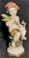 Fine "Capodimonte" Porcelain Cherub Figure