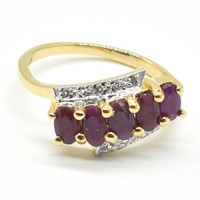 S/Sil Ruby(1.15ct) Ring
