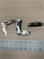 Winchester pocket knife, Wiss knife and camp