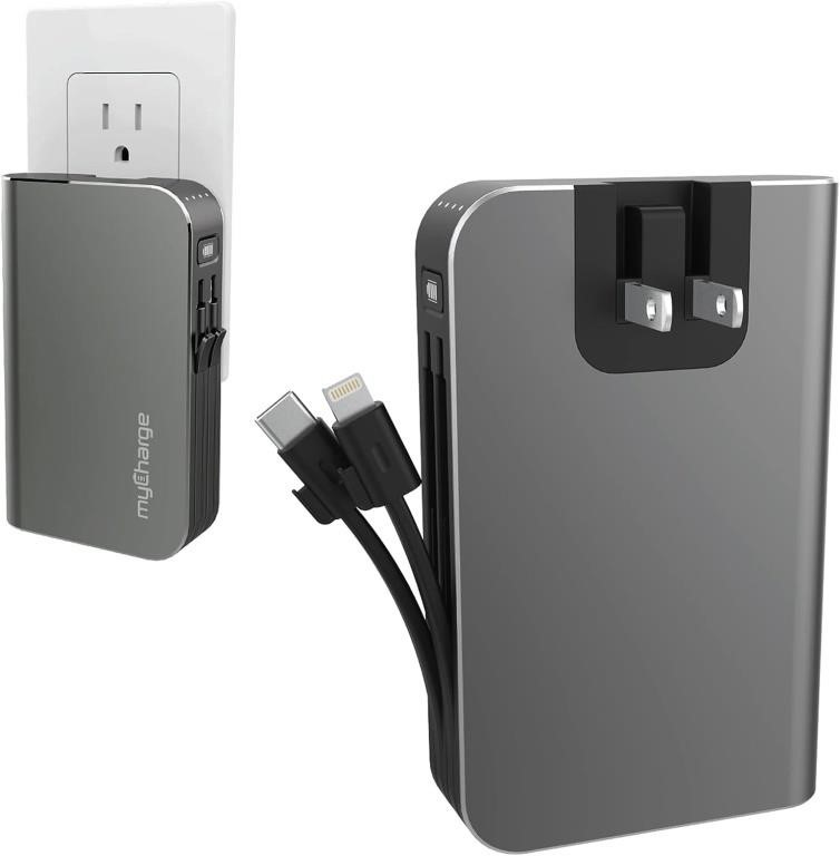 myCharge Hub Turbo 10050mAh Battery Gray