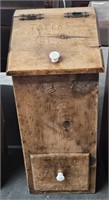 Antique Wooden Tater Bin 27 1/2 in. tall