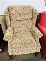 Floral print side chair