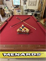 Pool Table   Bumpers inside measure 88"x44 1/2”
