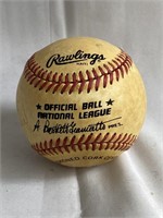 Stan Musial signed National League baseball