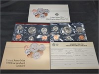 1988 US Mint Uncirculated Coin set in original