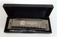 Vintage VANGOA Harmonica, Case
