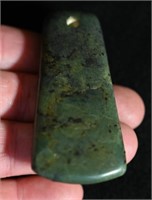 Neolithic Jade Axe/Pendant 3 3/16" Excavated in th