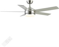 YUHAO 52 inch Brushed Nickel Ceiling Fan