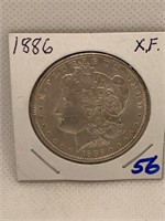 1886 Morgan Dollar XF