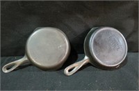 (2X) WAGNER AND FAVORITE CAST IRON SKILLET