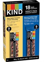 18-Pk Kind Nut Bars Variety Pack, 40g