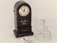 Clock and Figurine