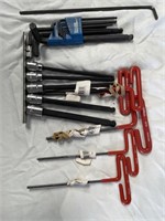 Various Small Tools, T-Handles, Hammers